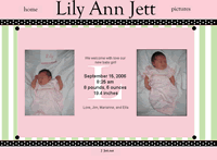 Child Birth Announcement Site